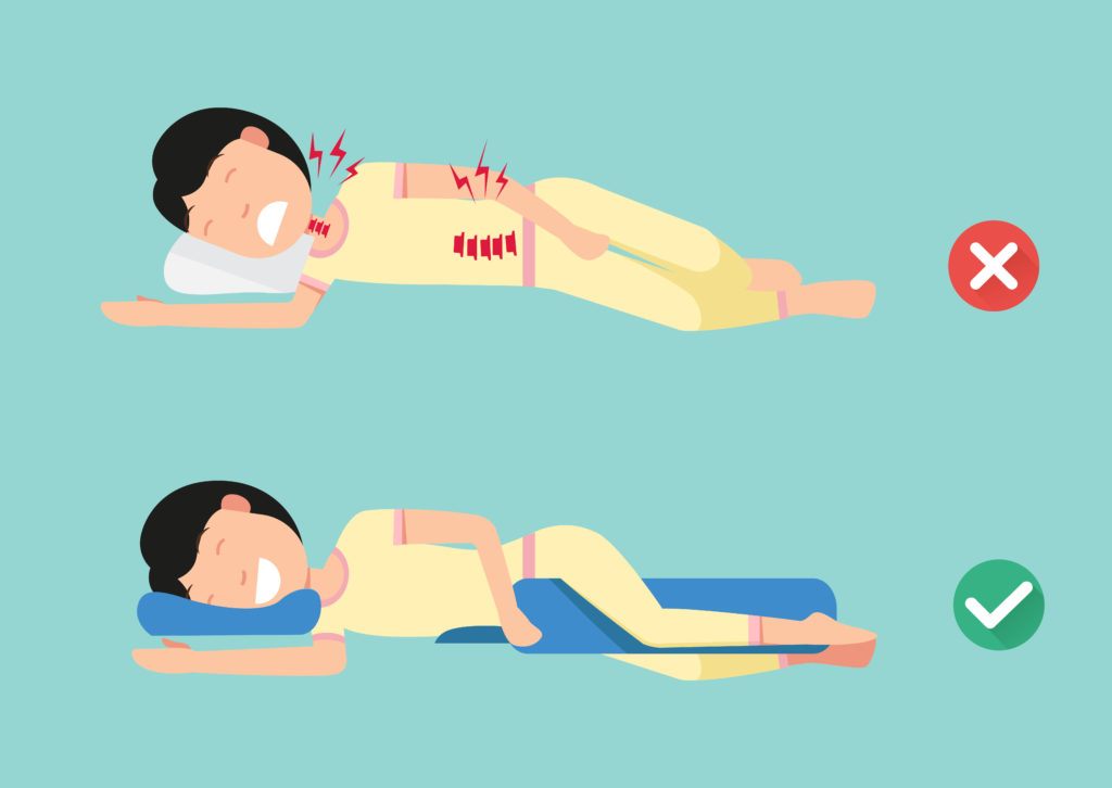mejor postura para dormir con dolor lumbar
